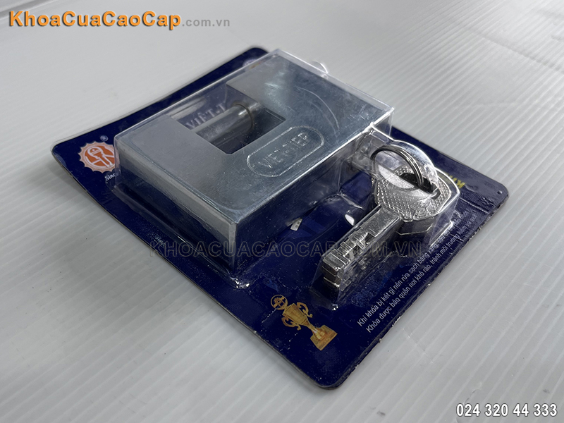 Khóa cầu ngang bằng thép Việt Tiệp 05208 - ảnh 2 Khóa cầu ngang bằng thép Việt Tiệp 05208 - ảnh 2