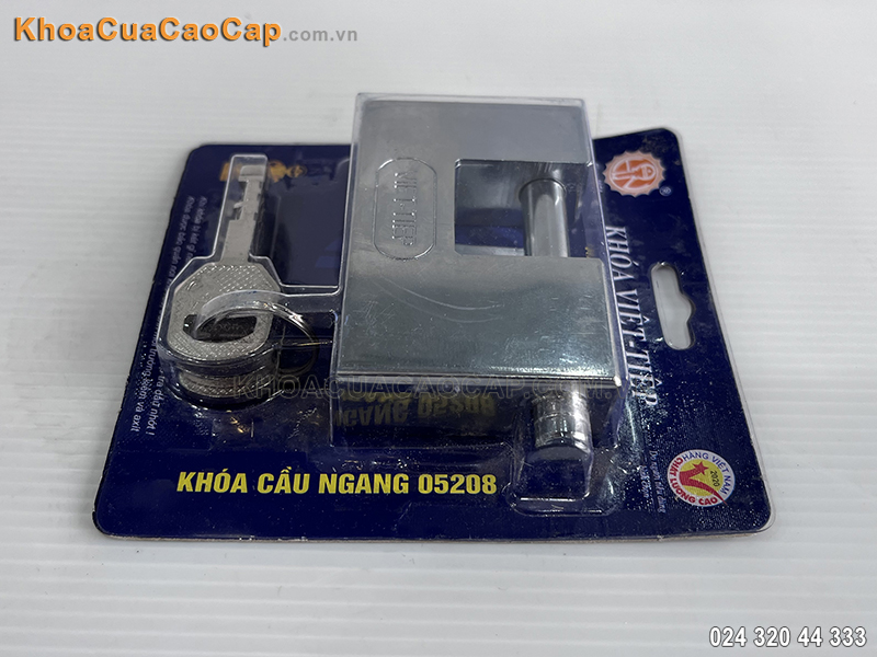 Khóa cầu ngang bằng thép Việt Tiệp 05208 - ảnh 4 Khóa cầu ngang bằng thép Việt Tiệp 05208 - ảnh 4