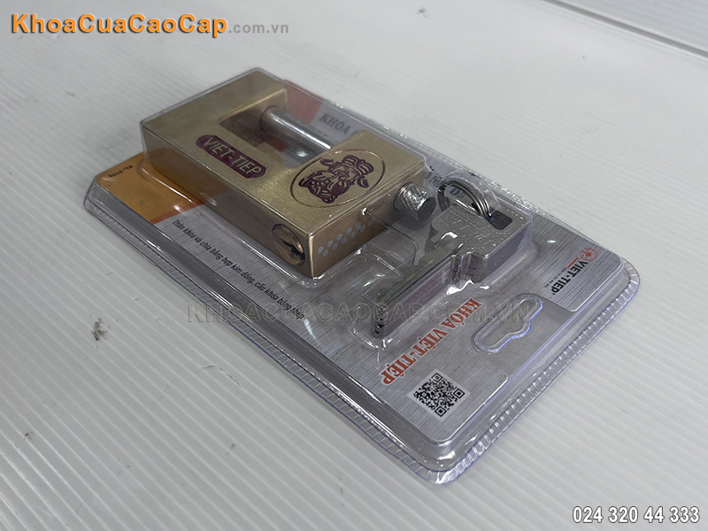 Khóa cầu ngang bằng đồng Việt Tiệp 05204 - ảnh 3 Khóa cầu ngang bằng đồng Việt Tiệp 05204 - ảnh 3