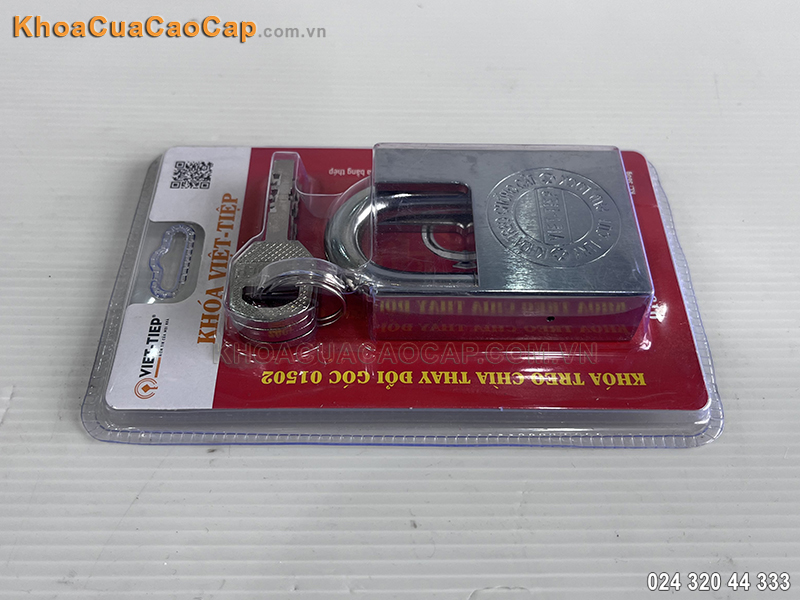 Khóa treo chìa thay đổi góc Việt Tiệp 01502 - ảnh 1 Khóa treo chìa thay đổi góc Việt Tiệp 01502 - ảnh 1