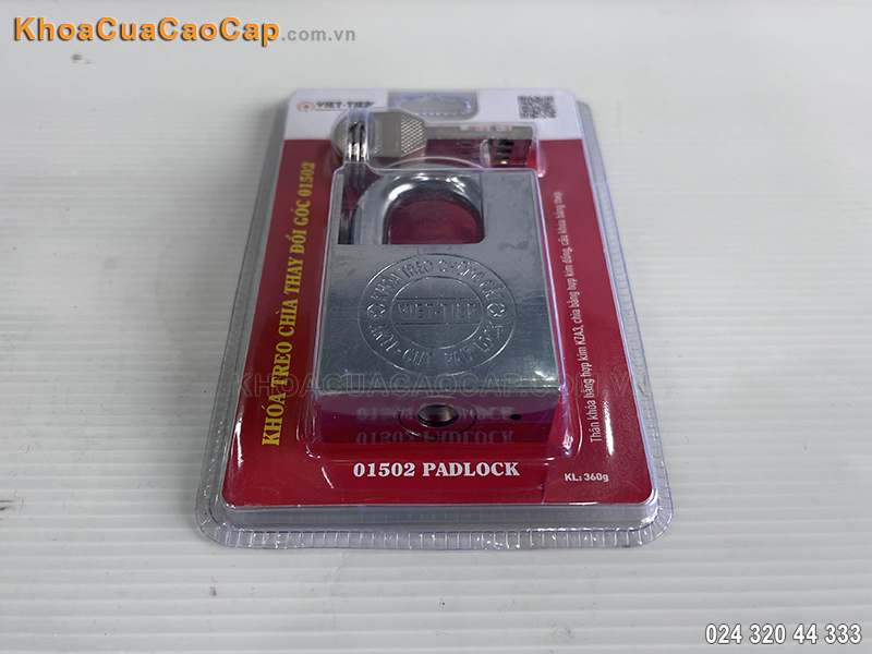 Khóa treo chìa thay đổi góc Việt Tiệp 01502 - ảnh 4 Khóa treo chìa thay đổi góc Việt Tiệp 01502 - ảnh 4