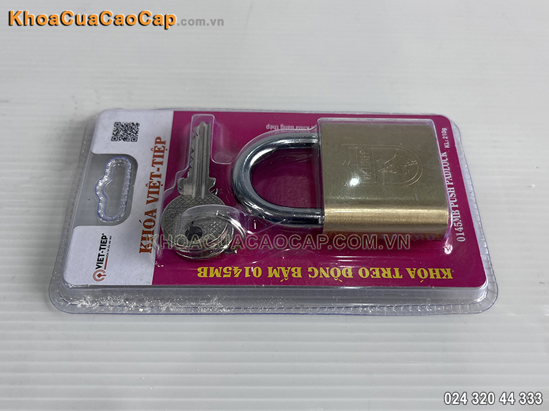 Khóa treo đồng bấm Việt Tiệp 0145MB - ảnh 1 Khóa treo đồng bấm Việt Tiệp 0145MB - ảnh 1