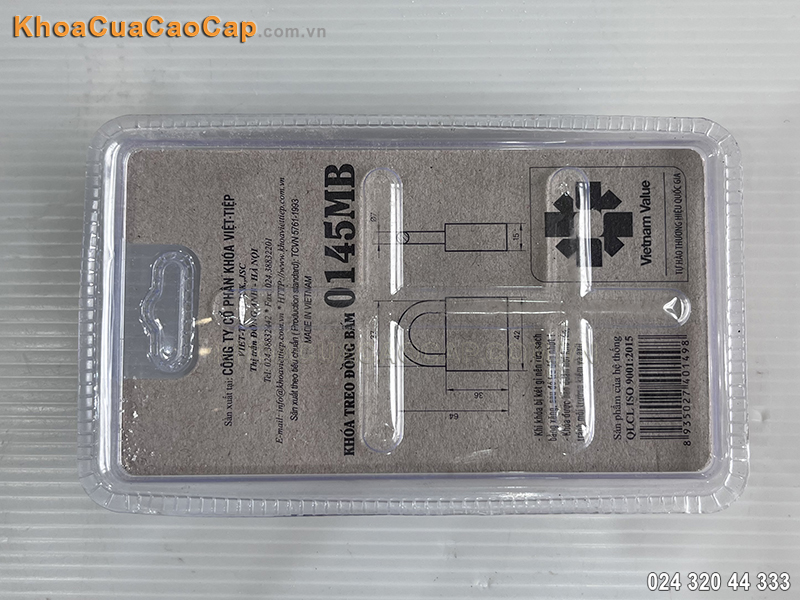 Khóa treo đồng bấm Việt Tiệp 0145MB - ảnh 5 Khóa treo đồng bấm Việt Tiệp 0145MB - ảnh 5