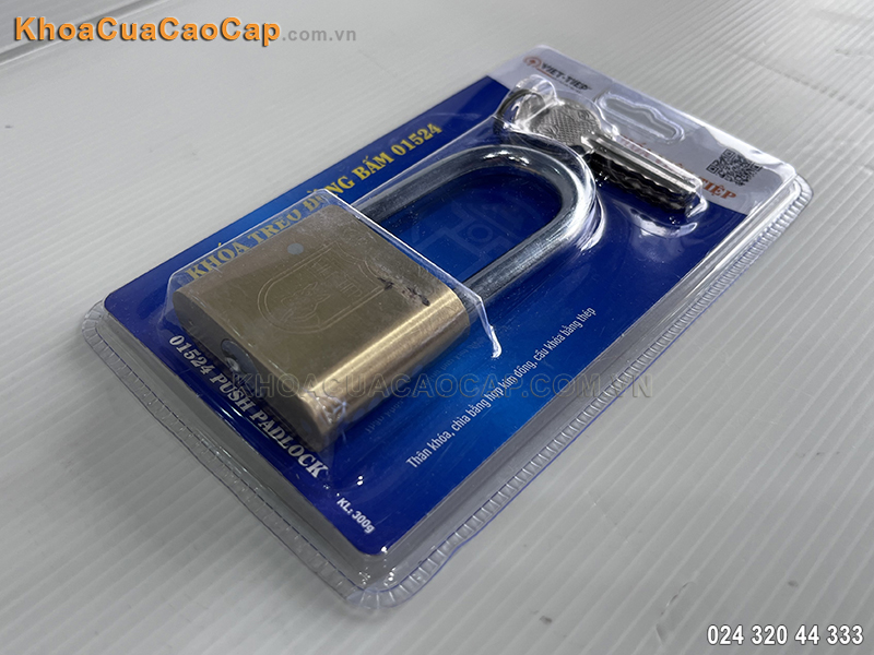 Khóa treo đồng bấm Việt Tiệp 01524 - ảnh 2 Khóa treo đồng bấm Việt Tiệp 01524 - ảnh 2