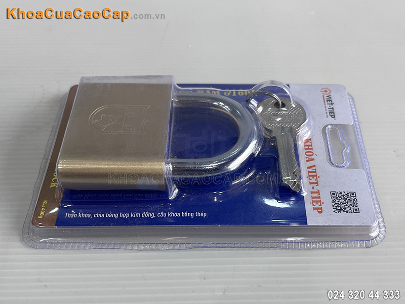 Khóa treo đồng bấm Việt Tiệp 01601 - ảnh 1 Khóa treo đồng bấm Việt Tiệp 01601 - ảnh 1