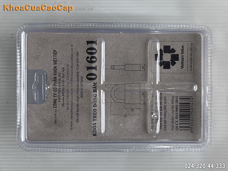 Khóa treo đồng bấm Việt Tiệp 01601 - ảnh 5 Khóa treo đồng bấm Việt Tiệp 01601 - ảnh 5