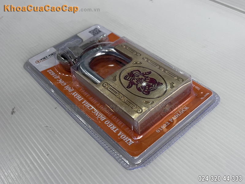 Khóa treo đồng chìa thay đổi góc Việt Tiệp 01622 - ảnh 3